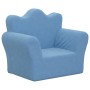 Weiches, plüschblaues Kindersofa von vidaXL, Baby- und Kleinkindmöbel - Ref: Foro24-341861, Preis: 40,67 €, Rabatt: %