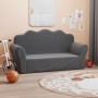 Anthrazitgraues 2-Sitzer-Kindersofa aus weichem Plüsch von vidaXL, Baby- und Kleinkindmöbel - Ref: Foro24-341865, Preis: 56,4...