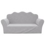 2-Sitzer-Kindersofa hellgrauer weicher Plüsch von vidaXL, Baby- und Kleinkindmöbel - Ref: Foro24-341864, Preis: 53,99 €, Raba...