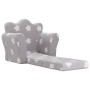 Sofá cama infantil felpa suave gris claro con estrellas de vidaXL, Mobiliario para bebés y niños pequeños - Ref: Foro24-34186...