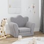 Hellgraues Kinderschlafsofa aus weichem Plüsch von vidaXL, Baby- und Kleinkindmöbel - Ref: Foro24-341870, Preis: 46,81 €, Rab...