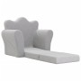 Sofá cama infantil felpa suave gris claro de vidaXL, Mobiliario para bebés y niños pequeños - Ref: Foro24-341870, Precio: 46,...