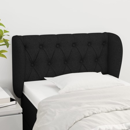 Cabecero de tela negro 83x23x78/88 cm de vidaXL, Cabeceros y pies de cama - Ref: Foro24-3117456, Precio: 50,55 €, Descuento: %