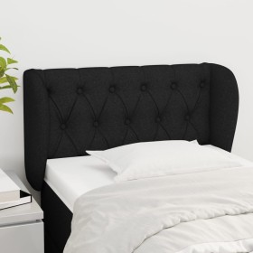 Black fabric headboard 83x23x78/88 cm by vidaXL, Headboards and footboards - Ref: Foro24-3117456, Price: 50,55 €, Discount: %