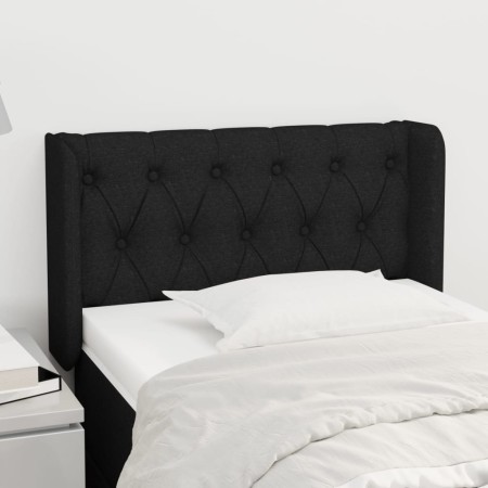 Cabecero de tela negro 83x16x78/88 cm de vidaXL, Cabeceros y pies de cama - Ref: Foro24-3119080, Precio: 48,99 €, Descuento: %