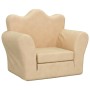 Cream soft plush children's sofa bed by vidaXL, Baby and Toddler Furniture - Ref: Foro24-341872, Price: 39,19 €, Discount: %