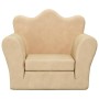 Cream soft plush children's sofa bed by vidaXL, Baby and Toddler Furniture - Ref: Foro24-341872, Price: 39,19 €, Discount: %