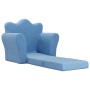 Blaues Kinderschlafsofa aus weichem Plüsch von vidaXL, Baby- und Kleinkindmöbel - Ref: Foro24-341873, Preis: 41,06 €, Rabatt: %