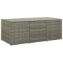 Gray synthetic rattan garden storage box 180x90x70 cm by vidaXL, Outdoor storage boxes - Ref: Foro24-46479, Price: 389,72 €, ...