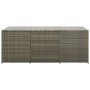 Gray synthetic rattan garden storage box 180x90x70 cm by vidaXL, Outdoor storage boxes - Ref: Foro24-46479, Price: 389,72 €, ...