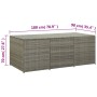 Gray synthetic rattan garden storage box 180x90x70 cm by vidaXL, Outdoor storage boxes - Ref: Foro24-46479, Price: 389,72 €, ...