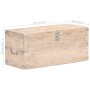 Baúl de madera maciza de acacia 90x40x40 cm de vidaXL, Baúles de almacenamiento - Ref: Foro24-289642, Precio: 231,28 €, Descu...