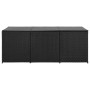 Synthetic black rattan garden storage box 180x90x70 cm by vidaXL, Outdoor storage boxes - Ref: Foro24-46477, Price: 341,85 €,...