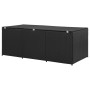 Synthetic black rattan garden storage box 180x90x70 cm by vidaXL, Outdoor storage boxes - Ref: Foro24-46477, Price: 341,85 €,...