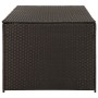 Brown synthetic rattan garden storage box 180x90x70 cm by vidaXL, Outdoor storage boxes - Ref: Foro24-46478, Price: 364,84 €,...