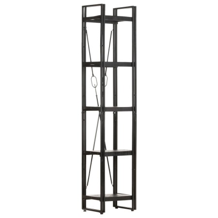 5-level solid wood shelf black mango 40x30x180 cm by vidaXL, Bookcases and shelves - Ref: Foro24-320624, Price: 159,21 €, Dis...