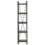 5-level solid wood shelf black mango 40x30x180 cm by vidaXL, Bookcases and shelves - Ref: Foro24-320624, Price: 159,21 €, Dis...