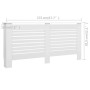 White MDF radiator cover 172x19x81.5 cm by vidaXL, Accessories for heating radiators - Ref: Foro24-284322, Price: 102,74 €, D...