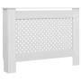 White MDF radiator cover 112x19x81.5 cm by vidaXL, Accessories for heating radiators - Ref: Foro24-284323, Price: 103,04 €, D...