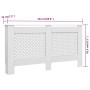 Radiator cover in white MDF 152x19x81.5 cm by vidaXL, Accessories for heating radiators - Ref: Foro24-284324, Price: 121,52 €...