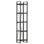 5-level solid wood shelf black mango 40x30x180 cm by vidaXL, Bookcases and shelves - Ref: Foro24-320624, Price: 159,21 €, Dis...