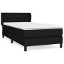 Cama box spring con colchón tela negro 80x200 cm de vidaXL, Camas y somieres - Ref: Foro24-3126439, Precio: 266,64 €, Descuen...