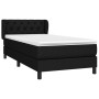 Box spring bed with black fabric mattress 80x200 cm by vidaXL, Beds and slatted bases - Ref: Foro24-3126439, Price: 266,64 €,...