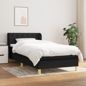 Cama box spring con colchón tela negro 80x200 cm de vidaXL, Camas y somieres - Ref: Foro24-3126999, Precio: 263,19 €, Descuen...