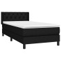 Cama box spring con colchón tela negro 80x200 cm de vidaXL, Camas y somieres - Ref: Foro24-3129907, Precio: 264,91 €, Descuen...