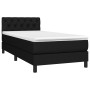 Box spring bed mattress and LED lights black fabric 80x200 cm by vidaXL, Beds and slatted bases - Ref: Foro24-3133351, Price:...