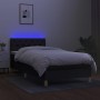 Box spring bed with LED mattress black fabric 80x200 cm by vidaXL, Beds and slatted bases - Ref: Foro24-3133911, Price: 263,3...