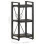 3-tier shelving solid black mango wood 40x30x80cm by vidaXL, Bookcases and shelves - Ref: Foro24-320625, Price: 102,11 €, Dis...