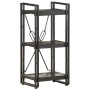 3-tier shelving solid black mango wood 40x30x80cm by vidaXL, Bookcases and shelves - Ref: Foro24-320625, Price: 102,11 €, Dis...