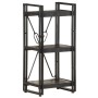 3-tier shelving solid black mango wood 40x30x80cm by vidaXL, Bookcases and shelves - Ref: Foro24-320625, Price: 102,11 €, Dis...