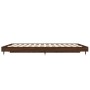 Estructura de cama madera de ingeniería marrón roble 140x190 cm de vidaXL, Camas y somieres - Ref: Foro24-832180, Precio: 118...