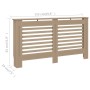 MDF-Heizkörperabdeckung 152x19x81,5 cm von vidaXL, Zubehör für Heizkörper - Ref: Foro24-288187, Preis: 86,12 €, Rabatt: %