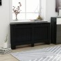 Schwarze MDF-Heizkörperabdeckung 152x19x81,5 cm von vidaXL, Zubehör für Heizkörper - Ref: Foro24-288195, Preis: 118,89 €, Rab...