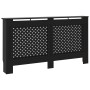 Black MDF radiator cover 152x19x81.5 cm by vidaXL, Accessories for heating radiators - Ref: Foro24-288195, Price: 118,89 €, D...