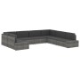 Corner sectional sofa left armrest black PE rattan by vidaXL, Modular outdoor sofas - Ref: Foro24-49499, Price: 96,99 €, Disc...