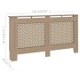 MDF-Heizkörperabdeckung 152x19x81,5 cm von vidaXL, Zubehör für Heizkörper - Ref: Foro24-288196, Preis: 99,69 €, Rabatt: %