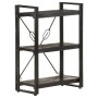 3-level solid black mango wood shelf 60x30x80cm by vidaXL, Bookcases and shelves - Ref: Foro24-320626, Price: 122,50 €, Disco...