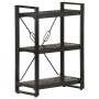 3-level solid black mango wood shelf 60x30x80cm by vidaXL, Bookcases and shelves - Ref: Foro24-320626, Price: 122,50 €, Disco...