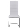 Cantilever dining chairs 2 units white synthetic leather by vidaXL, dining chairs - Ref: Foro24-242287, Price: 128,55 €, Disc...