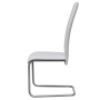 Sillas de comedor voladizas 2 unidades cuero sintético blanco de vidaXL, Sillas de comedor - Ref: Foro24-242287, Precio: 128,...