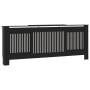 Black MDF radiator cover 205 cm by vidaXL, Accessories for heating radiators - Ref: Foro24-325548, Price: 176,28 €, Discount: %