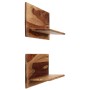 Wall shelves 2 pcs solid sheesham wood 58x26x20 cm by vidaXL, Shelves and shelves - Ref: Foro24-247930, Price: 81,99 €, Disco...