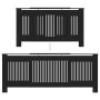 Black MDF radiator cover 205 cm by vidaXL, Accessories for heating radiators - Ref: Foro24-325548, Price: 176,28 €, Discount: %