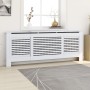 White MDF radiator cover 205 cm by vidaXL, Accessories for heating radiators - Ref: Foro24-325551, Price: 164,91 €, Discount: %