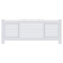 White MDF radiator cover 205 cm by vidaXL, Accessories for heating radiators - Ref: Foro24-325551, Price: 164,91 €, Discount: %