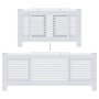 White MDF radiator cover 205 cm by vidaXL, Accessories for heating radiators - Ref: Foro24-325551, Price: 164,91 €, Discount: %